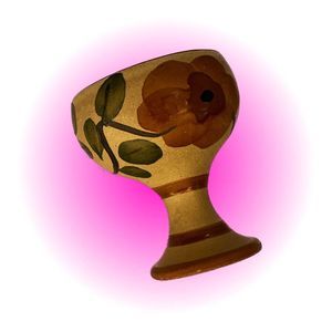 SET OF THREE VINTAGE CLAY SHOT GLASSES